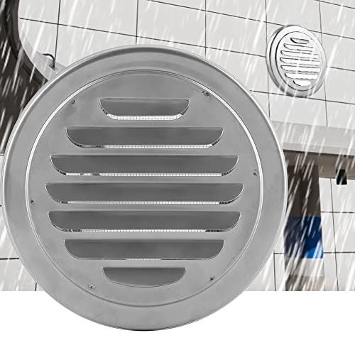 FTVOGUE Stainless Steel Wall Air Vent Round Flat Ducting Ventilation Outlet Cover