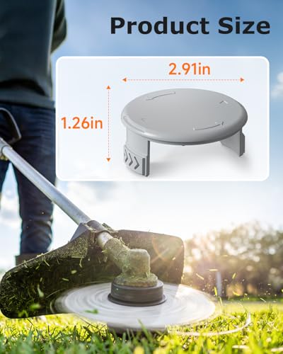 Eventronic 8 Packs AC14HCA Replacement Spool Cap Compatible with Ryobi Weed Wacker, Weed Eater Parts Covers Fit for Ryobi One+ 18V, 24V, 40V Cordless String Trimmers