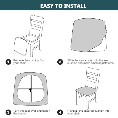 Housse de chaise extensible beige au design épuré et finitions soignées