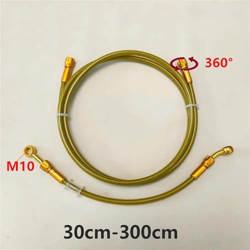 Manguera aceite M10 trenzada para evitar tacto esponjoso con tubo de freno de 50 cm 7