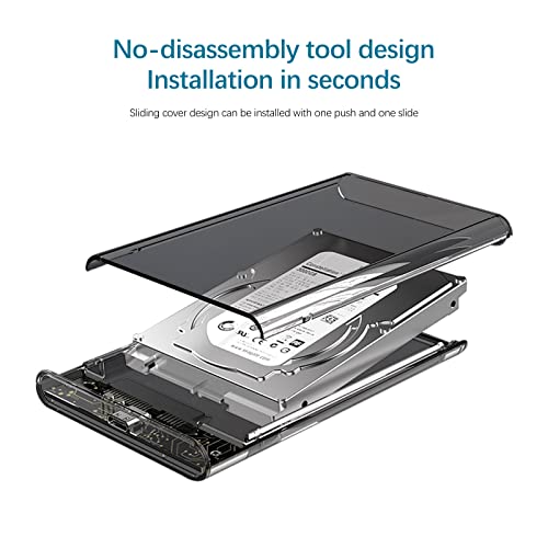 Caja externa para disco duro 2.5 pulgadas Wansurs USB 3.1 miniatura 3