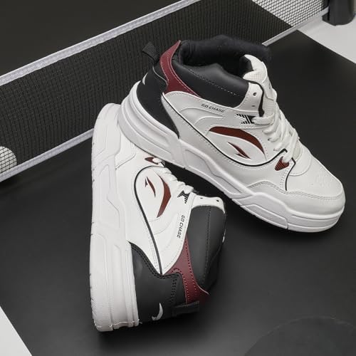 Image of ASIAN Tango-11 Men's High Top Sneakers | Stylish & Lightweight Lace-Up Shoes | Cushioned Sports Sneakers for Men | Ideal for Casual, Daily Use & Travel