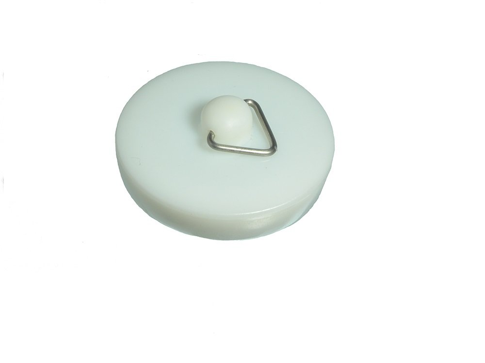 Bouchon de lavabo en plastique blanc 44mm pour vasque et baignoire