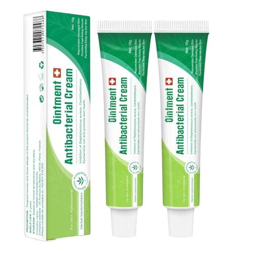 Crema Antibiótica, 2 × 15 G De Ungüentos Anestésicos A Base De Hierbas Naturales, Ungüento A Prueba De Mordeduras, Crema Antipicazón, Antibióticos Calmantes s-uaves Para Pieles Sensibles, Para Mujeres