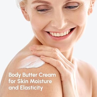 MAREE Body Butter Cream Whipped Body Butter for Women Smell Good Ayurvedic Skin Care Body Moisturizer for Dry Skin Vanilla Shea Butter Cream for Women & Men with Marine Collagen & Argan Oil