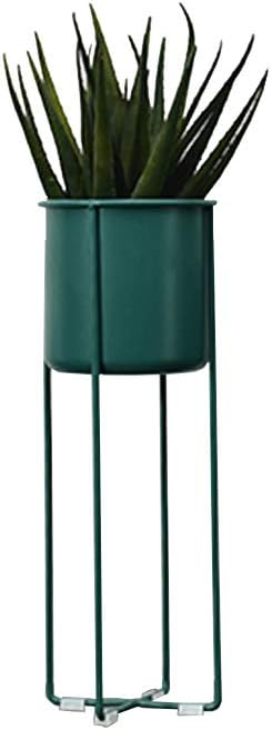 Blue Metal Flower Stand Garden Plant Pot Rack Balcony Decoration Display Shelf Patio Bonsai Storage Shelves Outdoor/Indoor Home Decor(L)