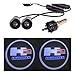 Produktbild Happy Shop Autotür Willkommen Licht 2ST Geist-Schatten-Logo Willkommen Auto-weiße LED-Tür-Licht-Laser-Beauty-Diaprojektor Logo Emblem-Licht kompatibel mit Hummer H2 Willkommenes Licht