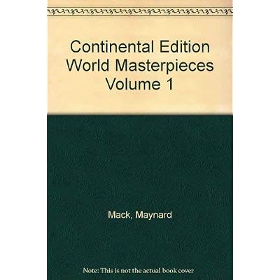 The Continental Edition of World Masterpieces Volume 1