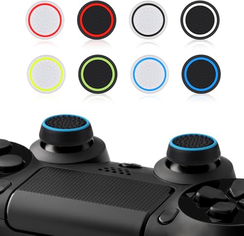 Image of GET IN THE GAME Thumb Grips for PS5, PS4, Xbox One, Switch Pro, PS3, Xbox 360, Anti-Slip Silicone Joystick Caps, 10 Pairs /20 Pcs, Enhanced Grip and Protection
