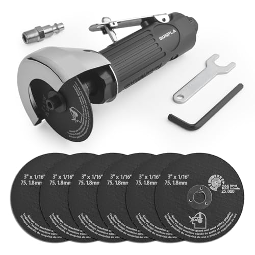 Air Cut Off Tool,Pneumatic Cut Off Tool with 6Pcs 3-inch Die Grinder Cut-Off Wheel Pneumatic Metal