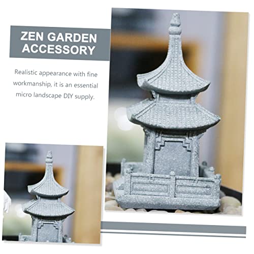 Accessoire de bonsaï à faire soi-même : lot de 3 pagodes miniatures zen - 7