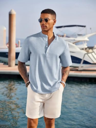 Image of Lymio Men Shirt || Kurta Style Shirt|| Half Sleeve || Solid Kurta Style (Available Also Packs) (Short-Kurta)
