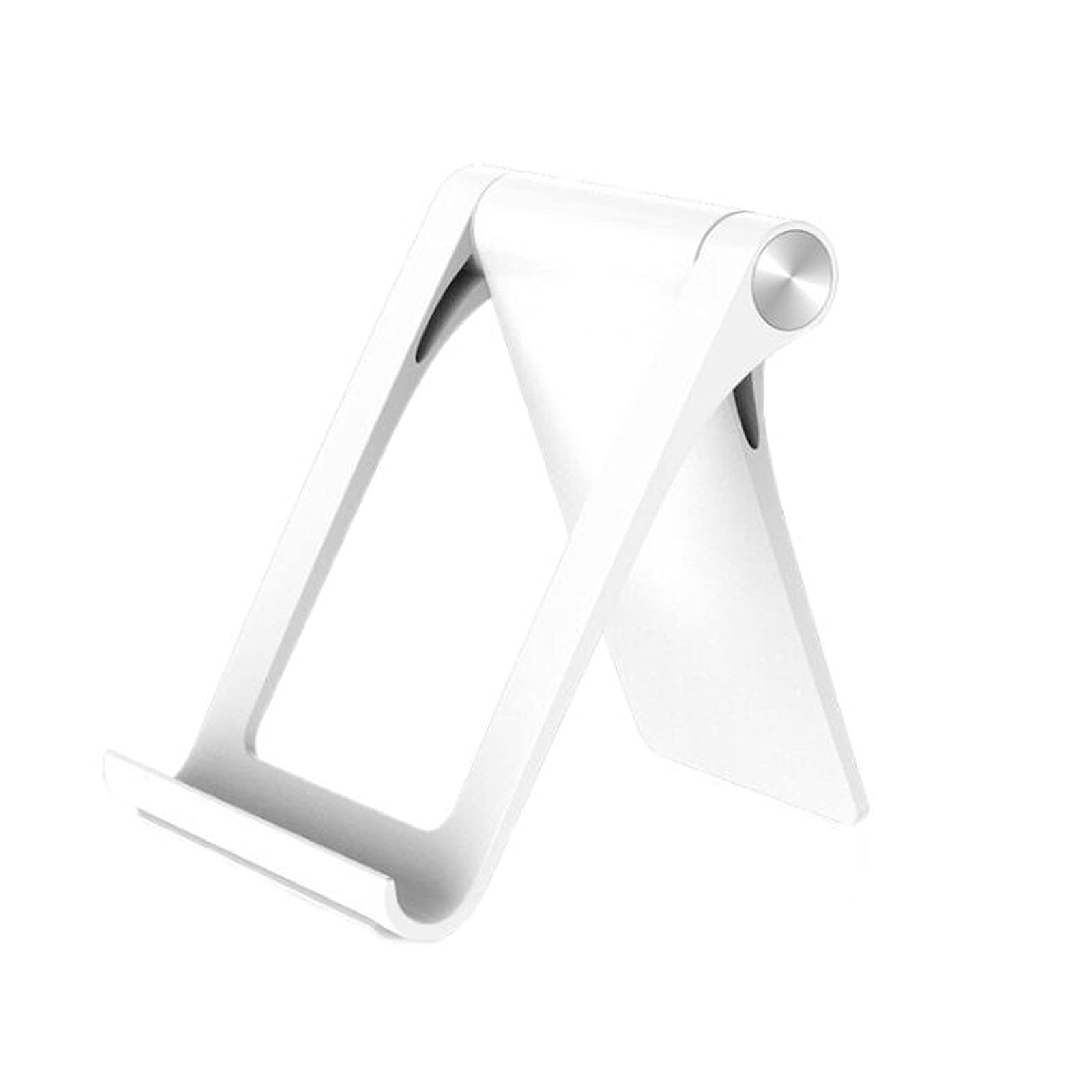 XIANGFASJZ Soporte Movil Soporte portátil del Soporte del teléfono de la Tableta del Escritorio del Soporte del teléfono móvil Plegable (Color : White)