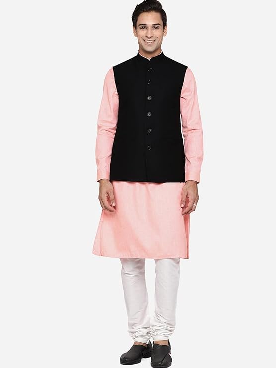 Image of DEIFIC Men's Export-Quality Indian Traditional Nehru Jacket /Waistcoat
