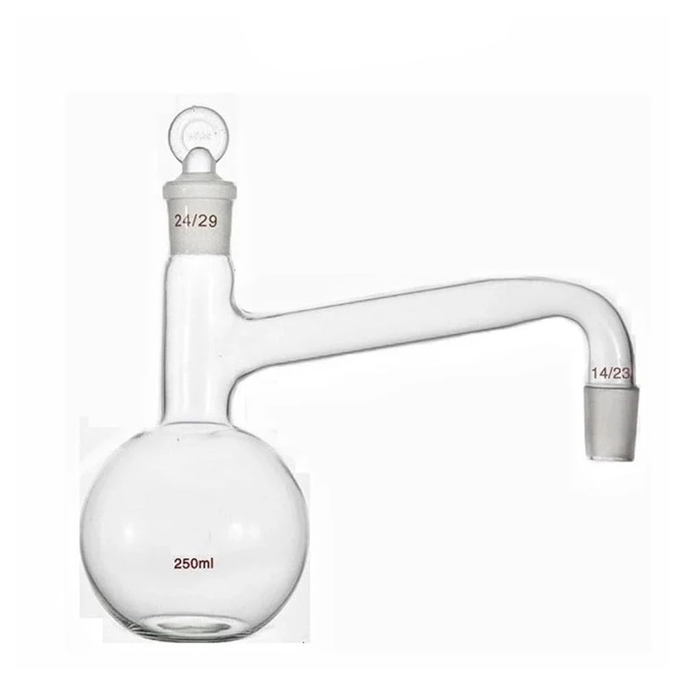 1 stücke Glaskolben 250 ML Glaskolben Verwenden for Den Einsatz for Ätherisches Extraktion Labor Glaswaren(Flat bottom 24x19)