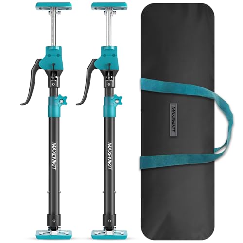 MAXENIKIT Third Hand Support Pole Heavy Duty, Cabinet Jacks for Installing Cabinets with 265 LBS Capacity and Expand from 23-3/5 to 45-3/10 in, 2-PC