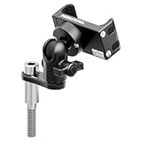 Tackform (タックフォーム) 携帯電話ホルダー ブラック - 振動減衰20MAXXスプリングクレードル | ライザーマウント - M10ボルト | CAN-AM F3 RS, ST , RT (さまざまな年) に対応 | iPhone、Galaxyに対応 | ショートリーチ