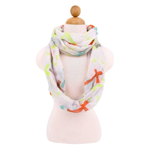 TrendsBlue Premium Cross Design Infinity Loop Fashion Scarf2