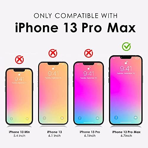 Hiwill Glass Screen Protector Compatible for iPhone 13 Pro MAX, 6.7 Inch 3 Pack Tempered Glass: Cell Phones & Accessories