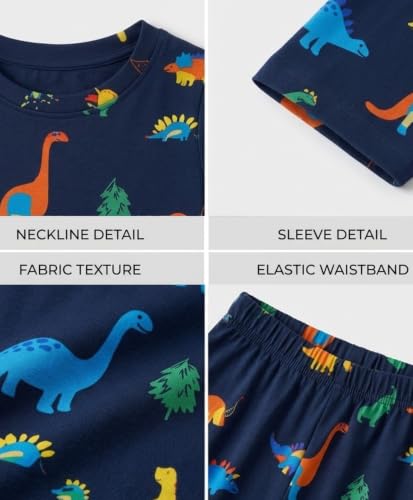 Image of Anthrilo Pure Cotton Printed Pyjama Set for Girls | Sleepwear | Night Suit, Night Wear | Long Sleeves T-Shirt & Pyjama | Regular Wear | 0-14 Years
