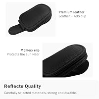 CGYISOL Sunglass Holder for Car Visor, 2-Pack Black — image 7