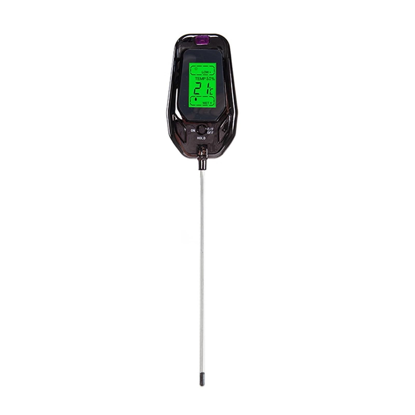 Medidor de Humedad del Suelo Medidor De PH del Suelo 5 En 1, Analizador Digital De Temperatura, Humedad, Luz Solar, Humedad, Acidez del Suelo De Jardín For Plantas De Granja Fiable y Preciso