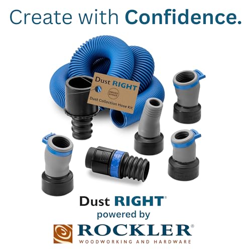 Dust Right Flexiport Power Tool Hose Kit, 3 To 12' Expandable Hose & 4 FlexiP...