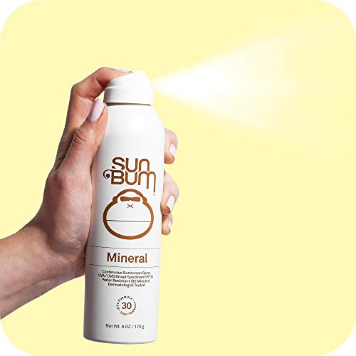 image for Sun Bum Mineral SPF 30 Sunscreen Spray | Vegan and Reef Friendly (Octi