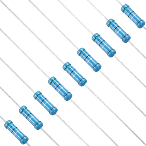 Image of PATIKIL 5.6 Ohm Resistor, 50Pcs 2W Metal Film Fixed Resistor Kit 1% Tolerance Multiple Values of Resistance Optional for DIY Electronics Projects Computer TV Circuit Board