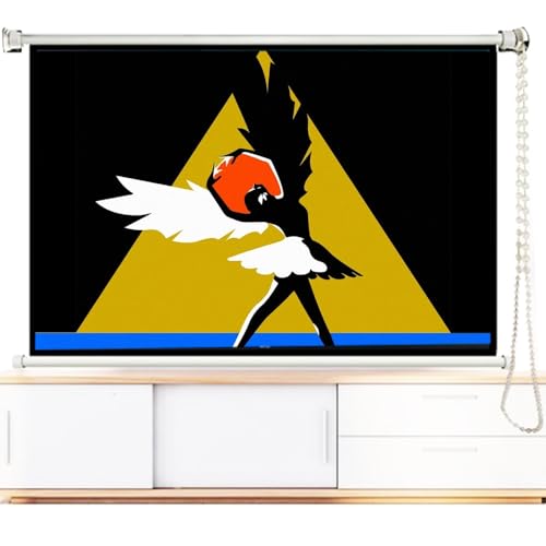 Pantalla manual proyector 72 pulg 16:9 HD portable