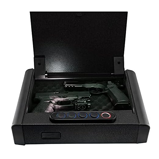 Biometric Gun Safe [High Capacity] Fingerprint Multi Gun Vault Lock Box Cabinet Case Handgun Ammo Firearm Safety Multiple Pistols Weapon Cache Arsenal [Fits 4 Pistols]