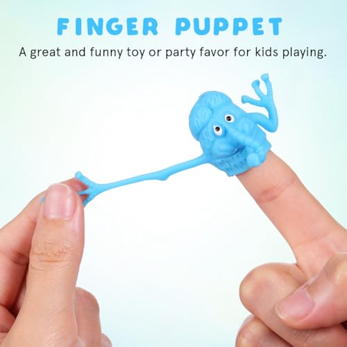 SAFIGLE Kinder Spielzeug 6 Fingerpuppen Dehnbare Fingerpuppen Fidget-Spielzeug Fingermonster Taschenfüller Rollenspiel-Spielzeug Partyartikel Lustiges Spielzeug Für Kinder Zufällige Kinderspielzeug ha
