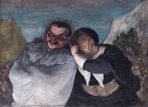 Lienzo de Honoré Daumier de alta calidad artística y acabado vintage selecto de 60x90cm