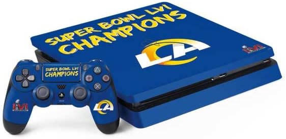 Skinit Decal Gaming Skin Compatible with PS4 Slim Bundle - Officially Licensed NFL Los Angeles Rams Team Jersey Design