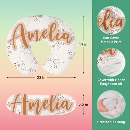 Image of Personalised Car Seat Cover for Girls and Boys - 7 in 1 Multipurpose Breast Feeding Cover, White Star Nursing Cover, Grocery Cart Cover - Birthday Gift for Babies