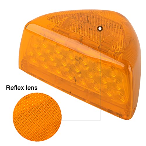 2x Amber LED Turn Signal Marker Lights for Peterbilt 357 359 365 378 379