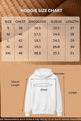 Image of Men's Solid Hoodie | 100% Cotton Fleece Warm Sweatshirt with Kangaroo Pocket & Adjustable Hood | Regular Fit Winter Wear for Men