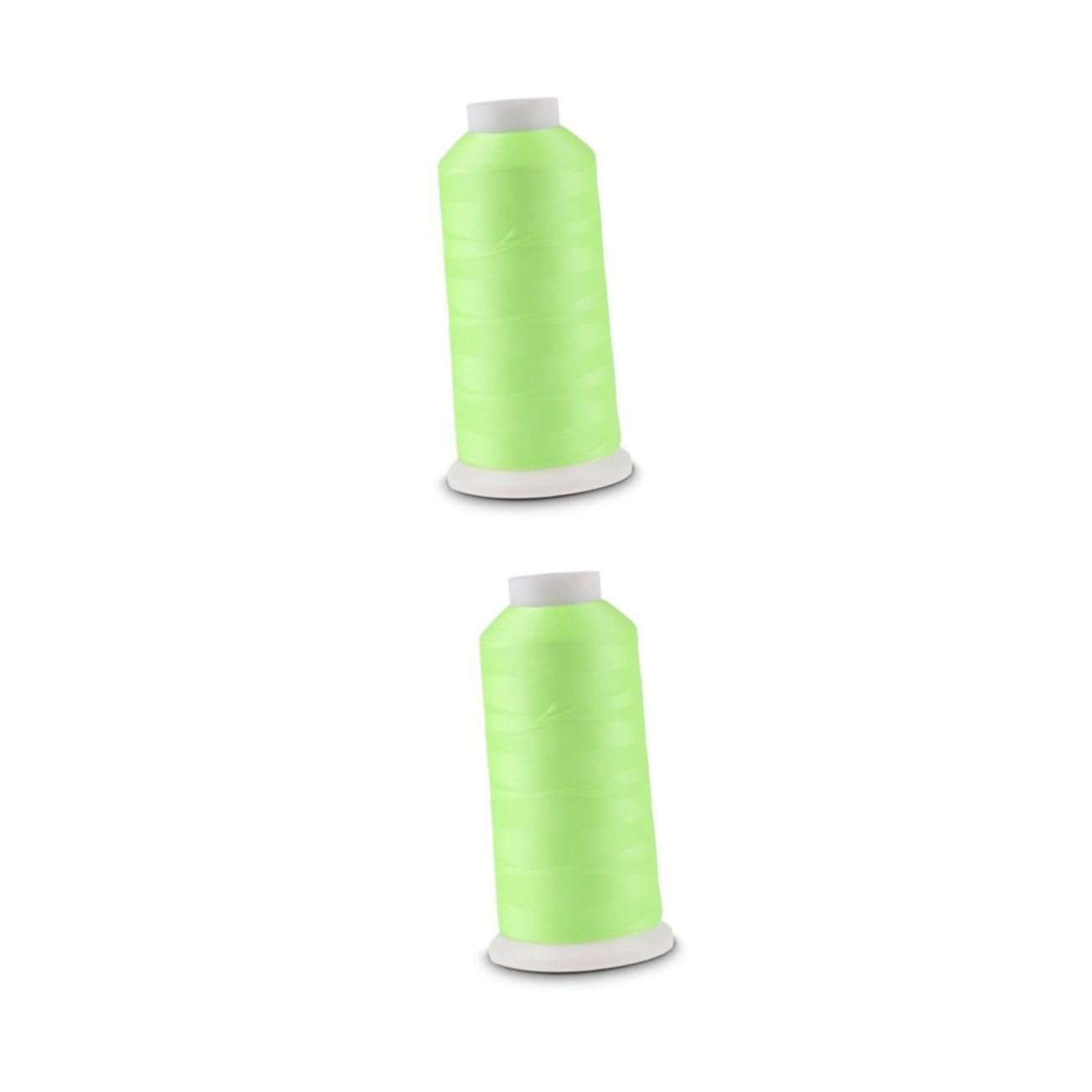 SHINEOFI 2piezas Hilo De Bordar Luminous Glow in The Dark Yards Hilo De Coser Verde Para Bordado y Manualidades Para Proyectos Creativos y Decorativos