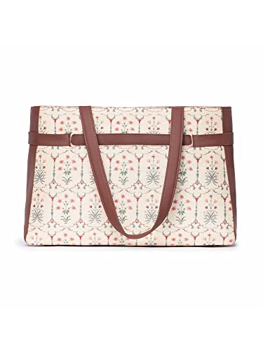 Image of ZOUK Urban Escape Bag | Stylish Vegan with Laptop Compartment, Trolley Sleeve & Anti-Theft Pocket |