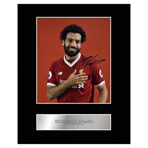 Mohamed Mo Salah Signed Mounted Photo Display Liverpool FC #1 Autographed Gift Picture Print Cover