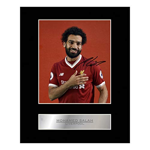 Mohamed Salah Photo dédicacée encadrée Liverpool FC # 1