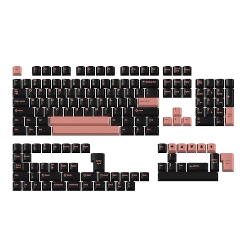 Image of Guffercty kred Cherry Profile PBT Keycaps 156 Key Set, Oil Proof Fade Resistant Keycaps Fit 60% /65% /75% /80% /TKL /100% Mechanical Keyboard (Wasabi)