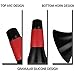 Hosolee 6 Sets Sport Cones 9 Inches Marker Cones with Grip Agility Training Sports Cone for Soccer Basketball Football Drills Training, Indoor Outdoor Activity or Events (Red)