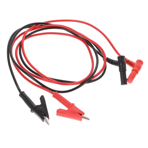 HOUDERCO マルチメーターワニ口クリップテストリード バナナプラグ付き 電気絶縁耐久ケーブル 自動車整備用プローブリード