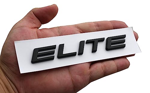 Image of 1x Rear Elite Emblem Car Badge Logo Replacement for 2020-2022 Car 08F20-THR-100G (Glossy Black)