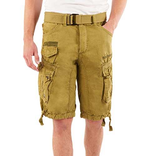 Geographical Norway Cargo - Pantalón Corto para Hombre Mastic M