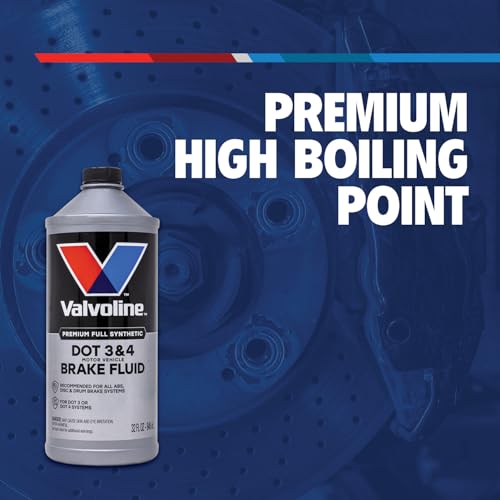 Image of Valvoline DOT 3 & 4 Synthetic Brake Fluid, 32 oz | High-boiling synthetic brake fluid for DOT 3 & 4 systems with corrosion protection.