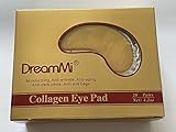 DreamMi 100 Pairs (Comes in 5 Boxes) Gold Powder Gel Collagen Eye Pad Mask Anti Aging Wrinkle Dark Circle Puffiness Eye Bags Moisturizing