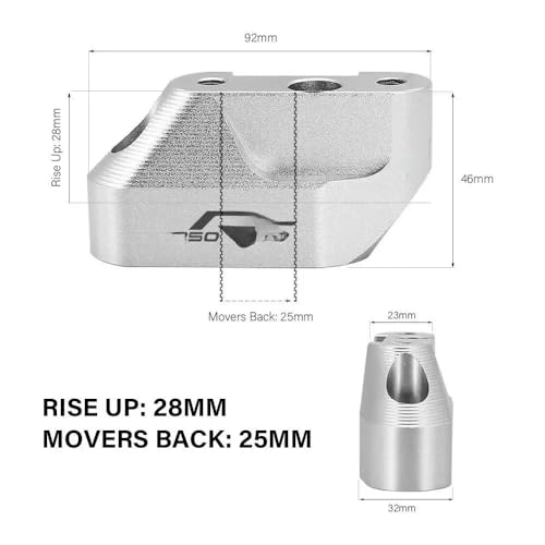 Abrazadera elevadora de manillar de aluminio para R1250RS 6