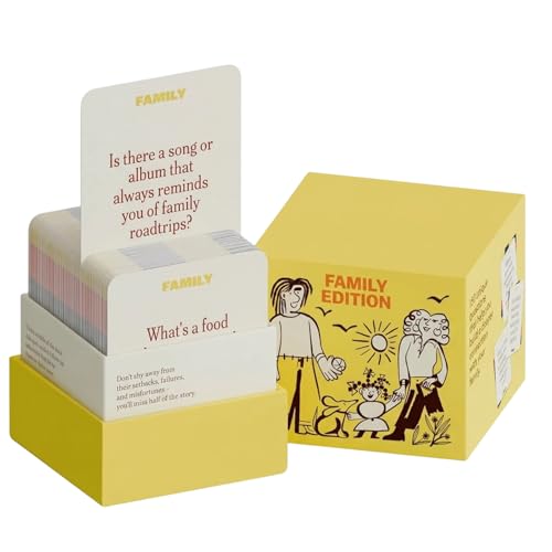 BeoTnp Family Card Games Set Interactive Memory Card Game for Family Game Nights & Travel Portable Party Playing Cards in Yellow Design